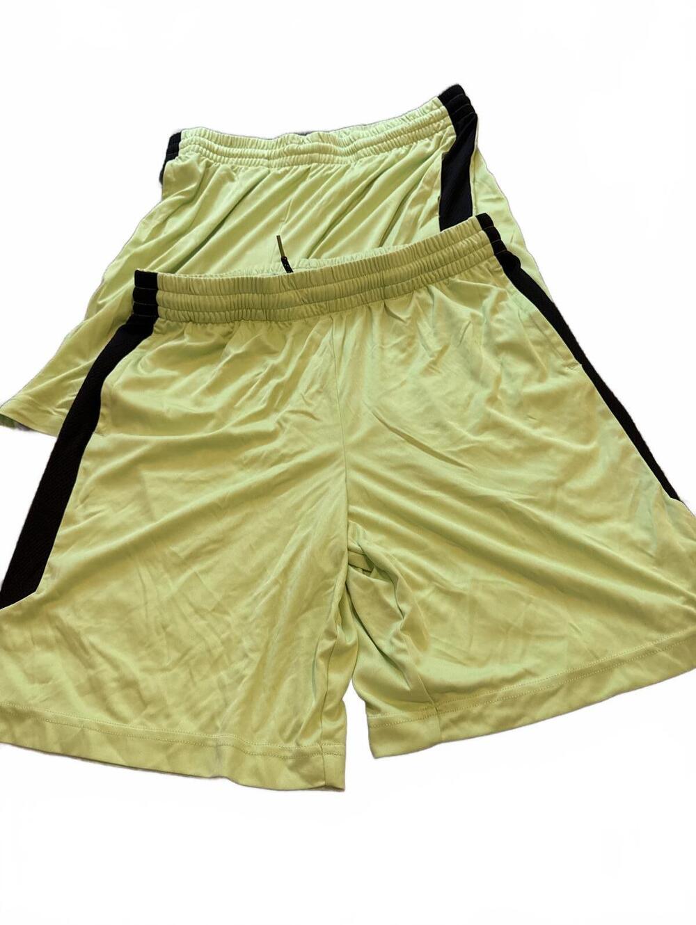 Tek Gear Yellow Black Athletic Shorts XL Husky - Lot of 2